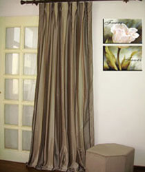Stripe Taffeta Polyester Drapes and Curtains