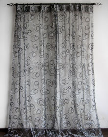 Pattern Polyester Sheer and Voile Curtains