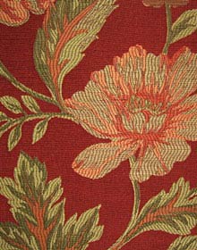 Peony Floral Polyester Viscose Drapes and Curtains